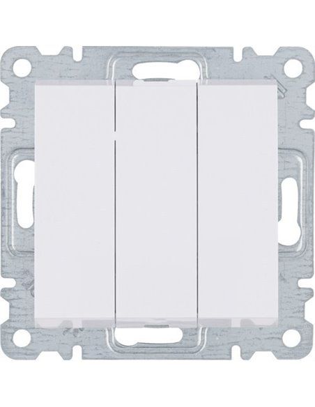 Lumina | Interruttore triplo bianco polare WL0070