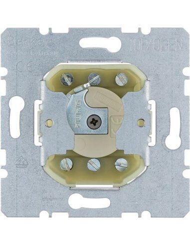 BERKER | Interruptor llave cilíndrico pulsador bipolar 383210