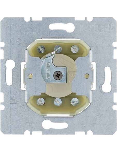 BERKER | Interruptor llave cilíndrico pulsador bipolar 383210