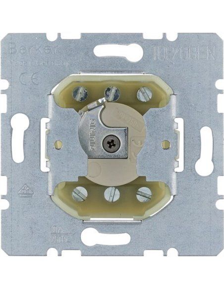 BERKER | Interrupteur à clé à bouton-poussoir cylindrique 382210