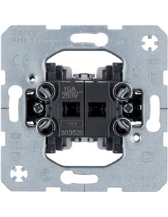 BERKER | Double switch with interlocking tilting blinds 10/250 303520
