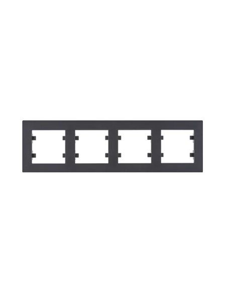 Lumina intensiv | Rahmen 4 Elemente horizontal schwarz WL5743