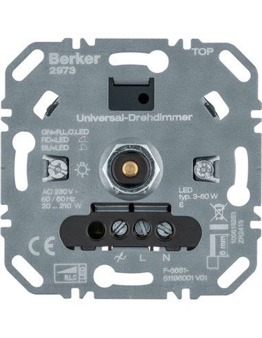 BERKER | Variateur rotatif universel (R/L/C/LED) soft off 2973