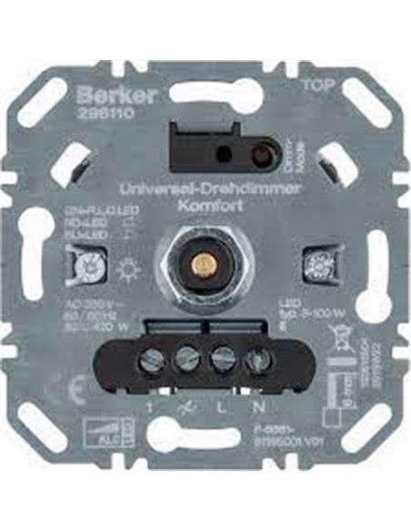 BERKER | Régulateur rotatif universel confort (R/L/C/LED) soft off 296110