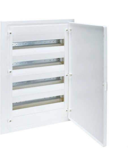 HAGER VF418PES | Quadro eléctrico de embutir Golf VF com 4 filas 72 módulos branco opaco+QC