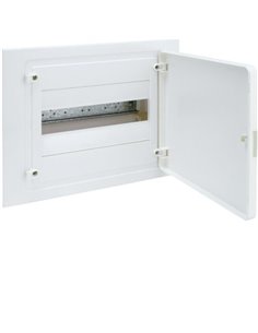 HAGER VF112PE tableau électrique encastrable golf VF avec 1 rangée 12 modules bandeau blanc opaque