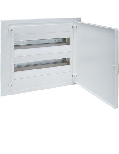 HAGER VF218PES | Quadro elettrico da incasso VF golf 2 file 36 moduli porta QC bianca