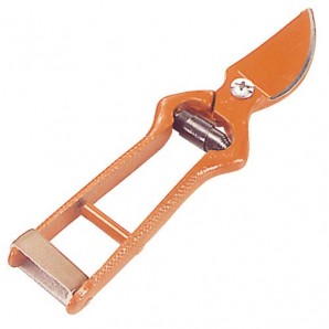 Tijera Vendimiar Forjada Curva  1 Mano 18 cm.
