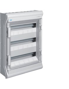 HAGER VE318E | Boîte de distribution de surface Vector VE à 3 rangées 54 IP55
