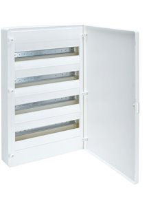 HAGER VS418PES | VF golf surface electrical panel with 4 rows 72 modules opaque white+QC
