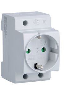 HAGER SN016P | Schuko-Steckdose 10/16A 230V 2P+TT