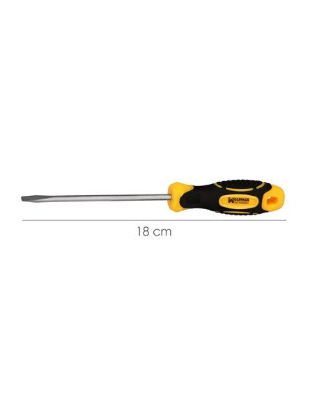 Destornillador Bimaterial Boca Estampada 4x100 mm.