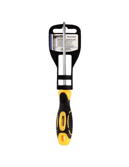 Destornillador Bimaterial Boca Estampada 4x100 mm.