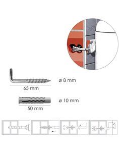 Kit Sanitário Alcayata Com Plugue Ø 10 x 50 mm. Garrafas... 2