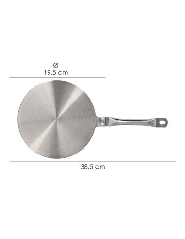 Adaptador Para Induccion / Vitroceramica Ø 19.5 cm. 3 Capas Acero Inoxidable / Aluminio