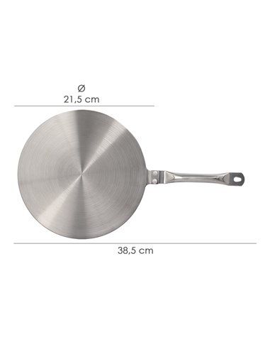 Adaptador Para Induccion / Vitroceramica Ø 21.5 cm. 3 Capas Acero Inoxidable / Aluminio