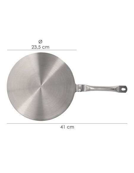 Adaptador Para Induccion / Vitroceramica Ø 23.5 cm. 3 Capas Acero Inoxidable / Aluminio