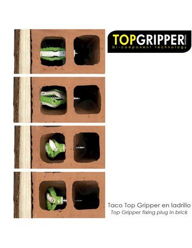 Cubo Topgripper bimatéria com parafusos Ø 6 mm. 250 peças