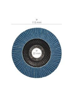 Disco Folha de Lixa Zircónio 115x22 mm. grão 120 2