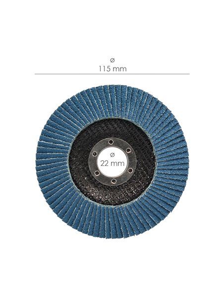 Disco Folha de Lixa Zircónio 115x22 mm. grão 80