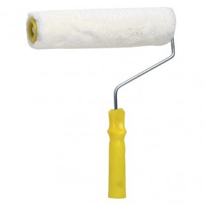 Rolo de pintura em fibra acrílica branca 250 mm.