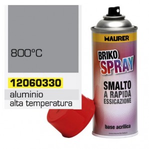 Spray de tinta de alumínio resistente a altas temperaturas 400 ml.