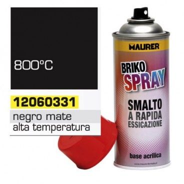 Spray Pintura Alta Temperatura Negro Mate 400 ml.