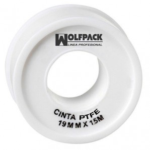 Fita Wolfpack PTFE 19 mm. x 15m. (Pacote de 10 Rolos)