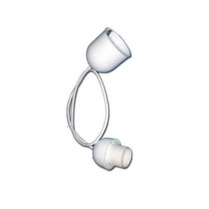 Colgante con portalamparas E27 blanco de 1 metro EDM