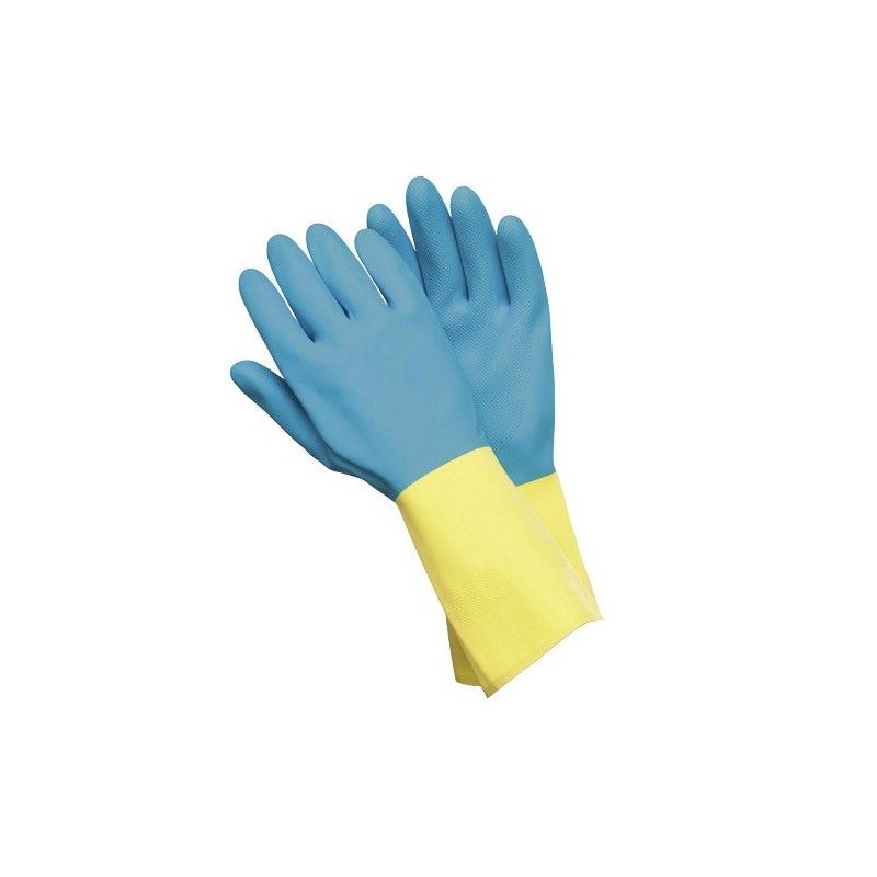 Luvas Bicolor Neoprene / Látex Tamanho M (Par)