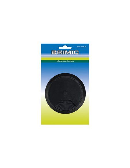 Plugue Passa Cabo Blister TPC01 Ø60x22mm Preto 90324 EDM