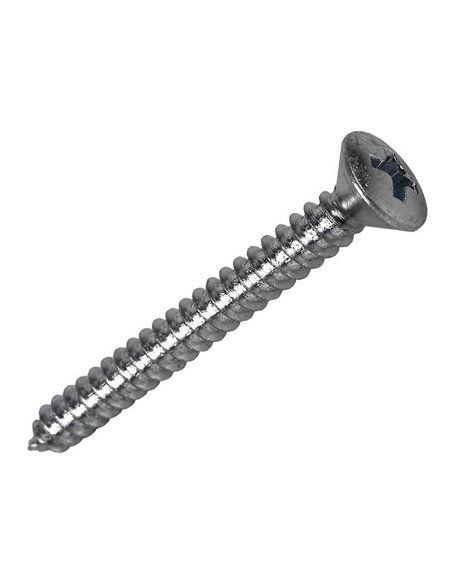 Caixa de 20 unidades de parafuso auto-roscante para chapa com cabeça plana de zinco 3,5x19mm Fadix