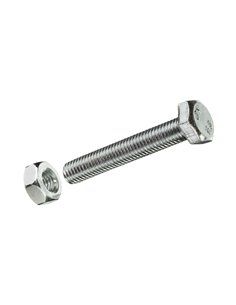 CAJA S 4 uds. TORNILLO METRICA CAB HEX +TUERCA CINC M 6x50mm FADIX