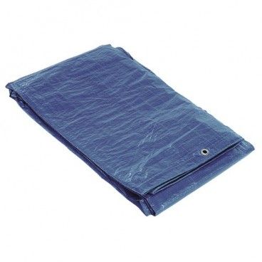 Lona Impermeable Azul Con Ojetes Metálicos 4 x 6 Metros (Aproximadamente)
