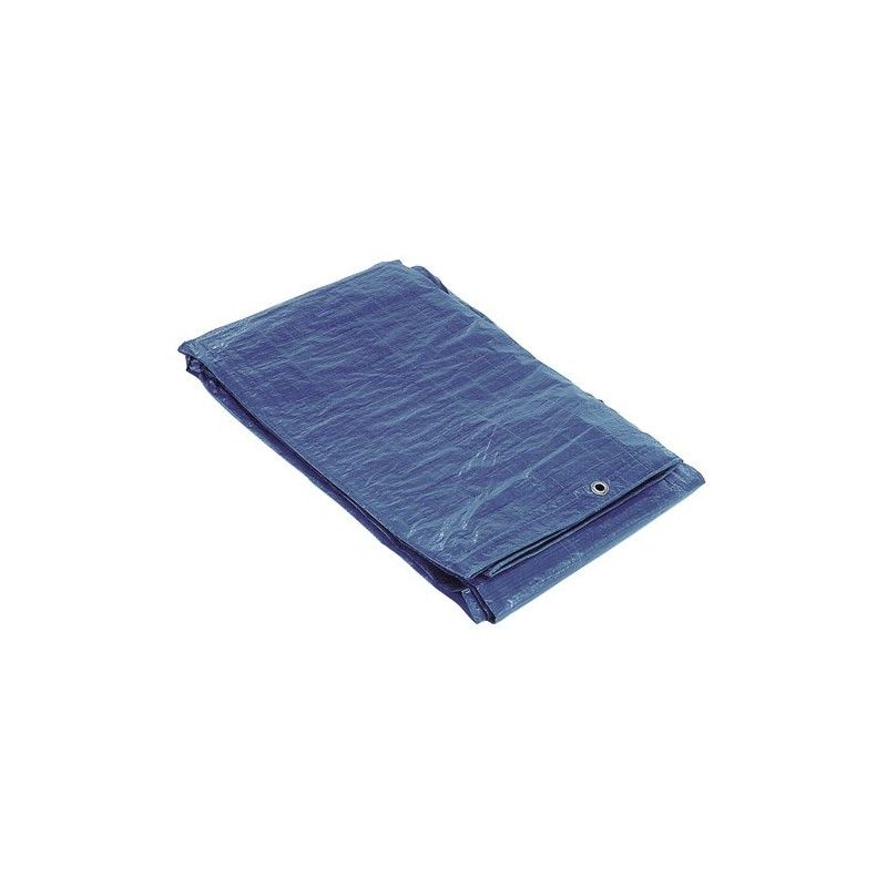 Lona Impermeable Azul Con Ojetes Metálicos 5 x 8 Metros (Aproximadamente)