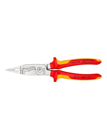 ALICATES PARA INSTALACIONES ELÉCTRICAS 1386200SB KNIPEX