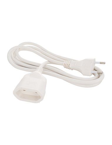 Mangueira de extensão 2x1mm 2m Branco SOLERA