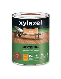 XYLAZEL  PROTECTOR DE SUELOS DE MADERA AL AGUA DE LARGA DURACIÓN DECKING TECA 0,75L