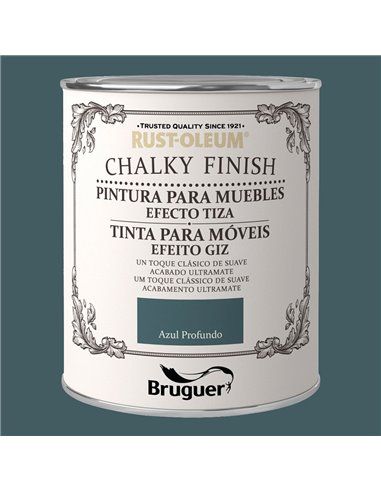 Móveis com acabamento giz Rust-Oleum Azul Profundo 0,750L BRUGUER