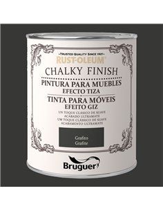 Móveis com Acabamento Giz Rust-Oleum Grafite 0,750L BRUGUER