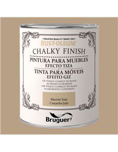 RUST-OLEUM CHALKY FINISH MUEBLES MARRON YUTE 0,75L 5397544 BRUGUER