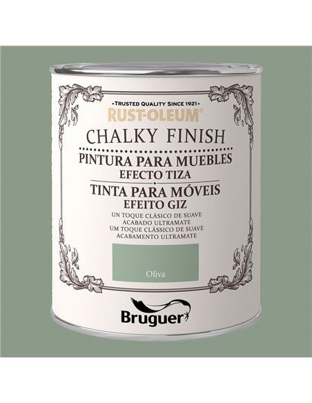 RUST-OLEUM CHALKY FINISH MUEBLES OLIVA 0,75L 5397527 BRUGUER