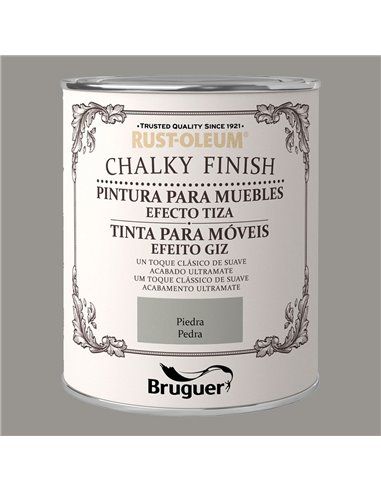 Móveis de pedra com acabamento giz Rust-Oleum...