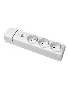 BASE MÚLTIPLE 3 TOMAS T/TL CON INTERRUPTOR LUMINOSO 8003PIL SOLERA