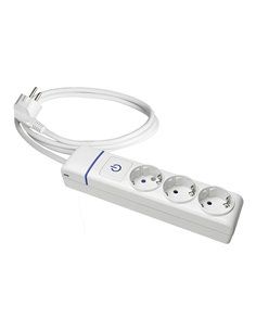 BASE MÚLTIPLE 3 TOMAS T/TL CON INTERRUPTOR LUMINOSO. 1.5m DE CABLE 8013PIL SOLERA