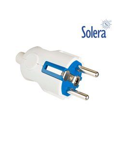 CLAVIJA 2P+T 16A 250V BLANCO (RETRACTILADO) SOLERA
