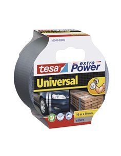 CINTA AMERICANA EXTRA POWER UNIVERSAL. 10m x 50mm PLATA TESA