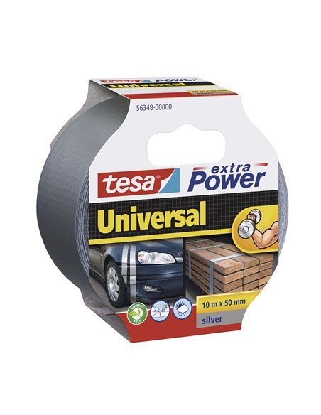 CINTA AMERICANA EXTRA POWER UNIVERSAL. 10m x 50mm PLATA TESA