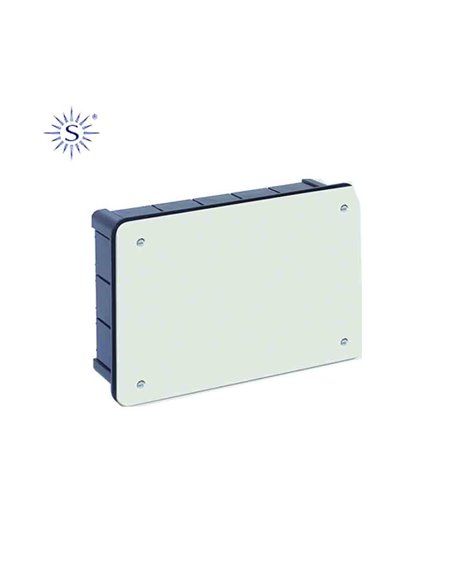Caixa retangular 300x200x60mm com parafusos retráteis Solera 5502