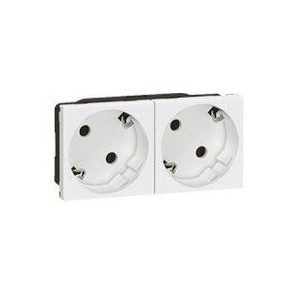 Base de enchufe 2P+TT doble 77252
